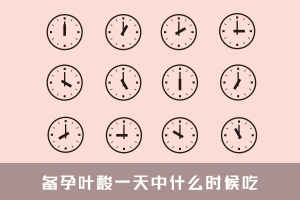 备孕叶酸一天中什么时候吃
